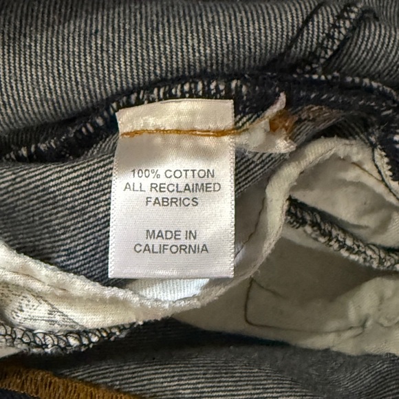 EB Denim Jeans High Rise Vintage Unraveled Split Hem Size 26 Redone Levis - Picture 8 of 14